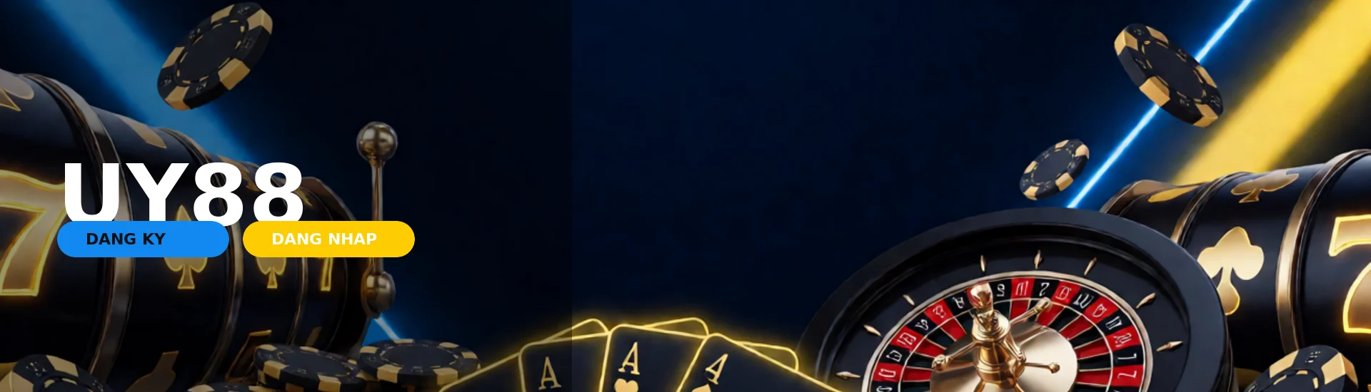 Giao diện trang chủ UY88 với hình ảnh sảnh casino trực tuyến sống động và các khuyến mãi nổi bật tháng 9 năm 2026